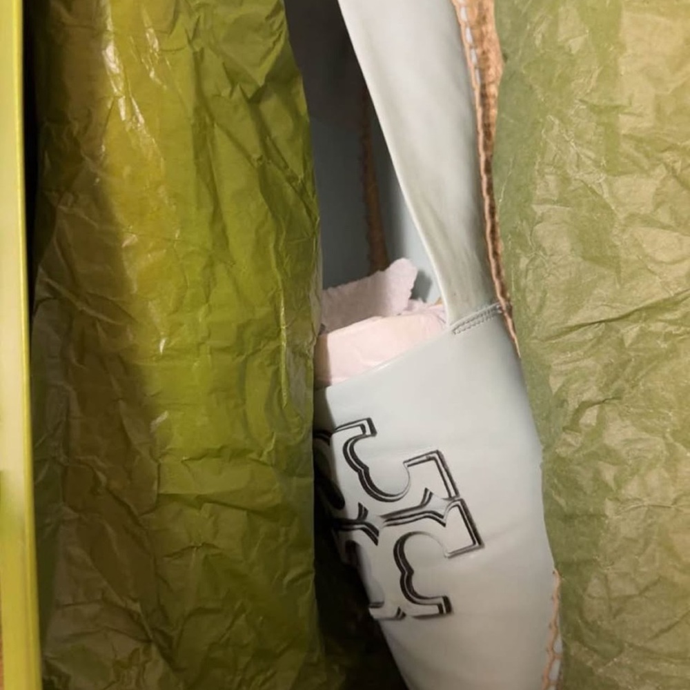Tory Burch Espadrilles in Soft Blue and White